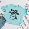 Simply Sage Market I Carry Monsters Purse Boxy Crop Top - 3 of 4