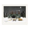 HomeRoots Remembering the Night Christmas Manger White Framed Wall Art - 4 of 4