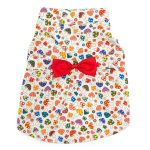 Mushrooms Print Adjustable Dog Dress - The Worthy Dog - 1 of 3