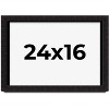 PosterPalooza | Modern Shadow Box 1" Depth Black Picture Frame - UV Acrylic, Backing Board, Hanging Hardware - 2 of 4