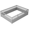 CAVINAS Twin Size Wood Montessori Bed,Modern Floor Bed with Super High Security Barrier and Door,Toddler Bed for Bedroom - 4 of 4