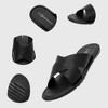 Alpine Swiss Hugo Mens Vegan Leather Slide Sandals Dressy Comfortable Summer Shoes - image 2 of 4