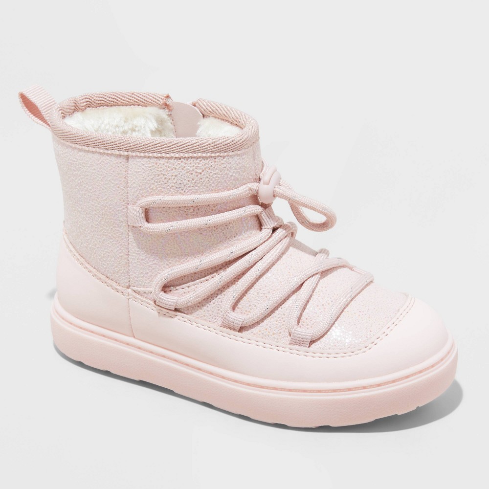 Toddler Sophia Zipper Booties - Cat & Jack™ Blush 12T