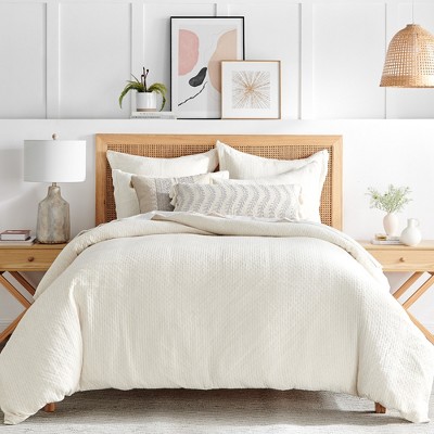 Reede Muslin Cream King Duvet Set - Levtex Home : Target