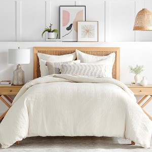 Reede Muslin Cream Duvet Set - Levtex Home - 1 of 4