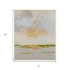 HomeRoots Abstract Watercolor Waterscape White Floater Frame Wall Art - 3 of 4