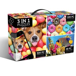 Anker Play 3 in 1 Jigsaw Puzzle Pack | 300, 100 and 48 Pieces - 1 of 1