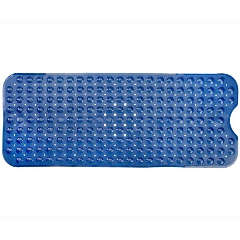 XL Non-Slip Bathtub Mat with Drain Holes Navy Blue - Slipx Solutions