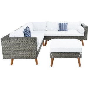 Analon Sectional Set - Indoor/Outdoor - PAT7716 - Safavieh - 1 of 4