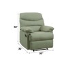 Microfiber Motion Recliner, Comfortable Living Room Reclining Chair with Pillow-Top Arms - 4 of 4