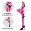 LECHERY Women's Lustrous Silky Shiny Sheer Suspender High-Waisted No Waistband Nylons Pantyhose Tights Stockings (1 Pair) - 2 of 4