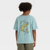 Boys' Short Sleeve Relaxed Oversized Fit T-Shirt - Cat & Jack™ - 2 of 3