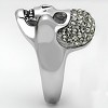 Slickblue Halloween Skull Ring in Polished Stainless Steel with Black Diamond Synthetic Crystal for Women, Size 5-10 - 4 of 4