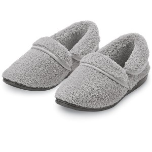 Collections Etc Cozy Fleece Plush Lining Skid-Resistant Slippers - 1 of 4