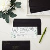 Paper Junkie 100 Pack #10 Black Business Envelopes with Gummed Seal for Invitations, Checks, Mailing Letters - 2 of 4