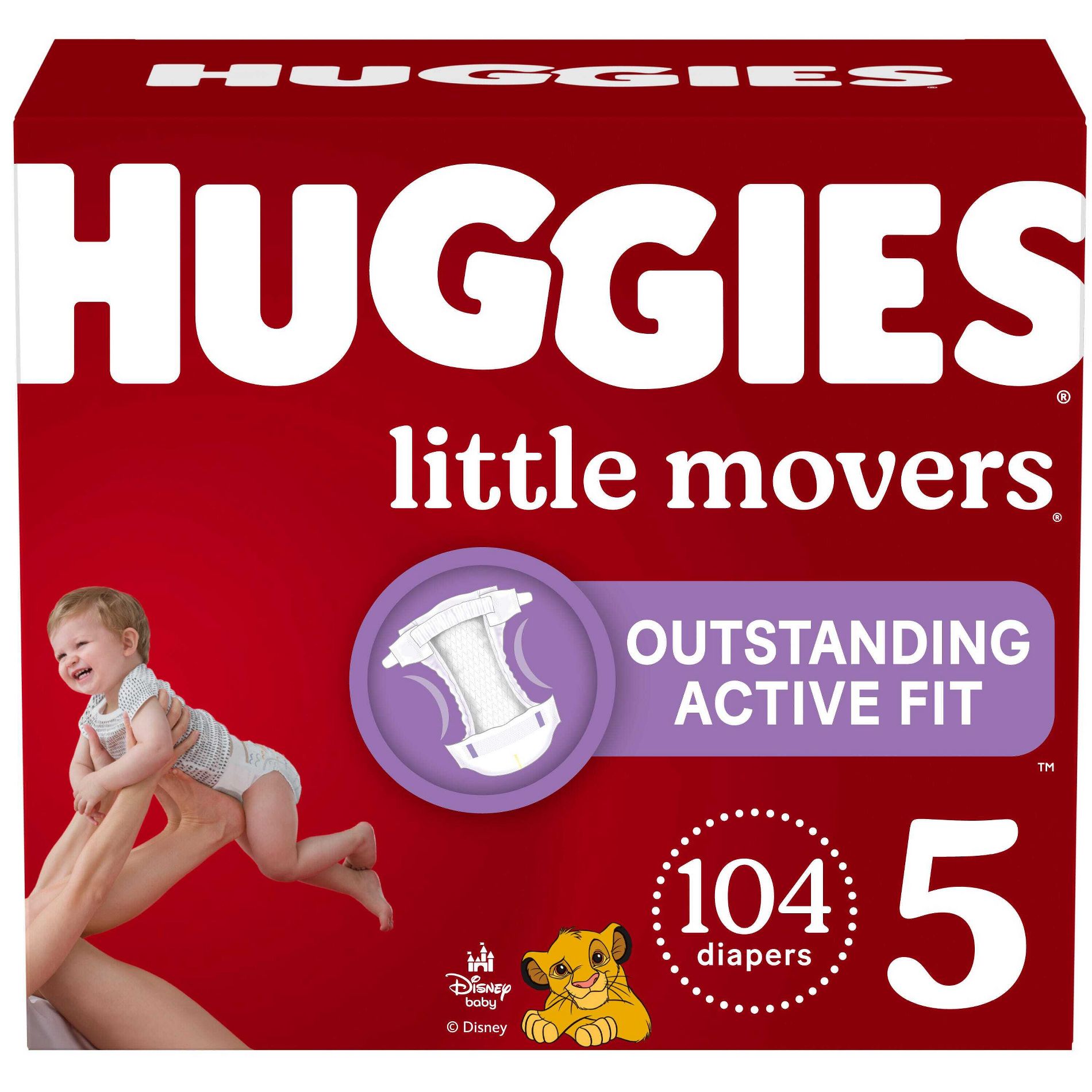 Huggies Little Movers Diapers  - Size 5 - 104ct