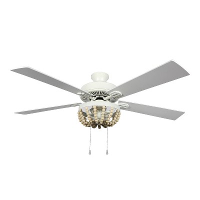 52" 5-Blade LED Wooden Chandelier Lighted Ceiling Fan - River of Goods