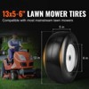 VEVOR Lawn Mower Tires with Rim, 13x5-6" Tubeless Tractor Tires, 2-Pack Tire and Wheel Assembly, Flat-free PU Tires, 3.25"-5.9" Centered Hub, Black - 3 of 4