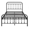 Sapphtopaz Bed Frame Metal Platform Bed with Victorian Style Headboard, Metal Slats Bedroom Furniture, No Box Spring Needed - 2 of 4