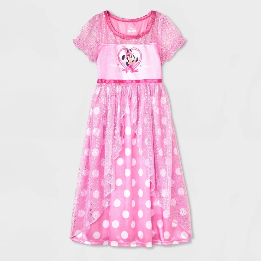 Toddler Girls' Minnie Mouse Fantasy NightGown - Pink 4T