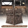 SEVOBAL Camping Tents One-Way See-Through Hunting Blind with 360-Degree View and Camouflage Design, Green, 46.65"*9.65"*9.65" - 3 of 4