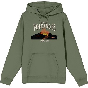 Adventure Society Hawaii Volcanoes Adult Long Sleeve Hoodie - 1 of 2