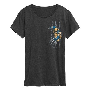 Women's - Marvel - Wolverine Slash Short Sleeve Graphic T-Shirt - 1 of 4