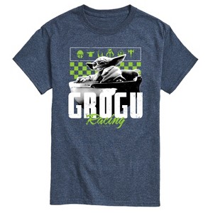 Men's - Star Wars - The Mandalorian Grogu Racing Jersey Short Sleeve Graphic T-Shirt - 1 of 4