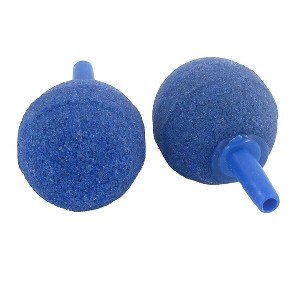 Unique Bargains Hydroponics Fish Tank Aquarium Blue Bubble Release Air Stones Ball 2 Pcs - 1 of 3