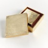 Plum & Post Cressida Lidded Boxes, Set of 2 - Gold Aluminum Storage - 4 of 4