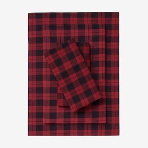 BrylaneHome Cotton Flannel Print Sheet Set - 1 of 4