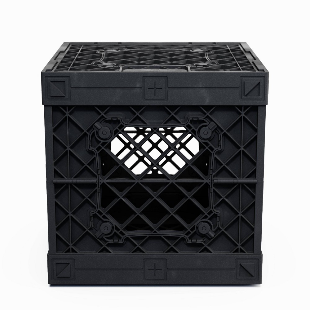 Photos - Clothes Drawer Organiser UbeCube Collapsible Crate Black: Polypropylene Folding Bin, Stackable Decorative Box, Industrial Style, 13.5" Square