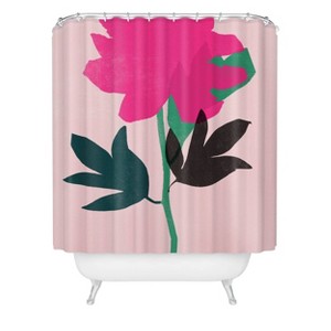 Deny Designs Garima Dhawan Peony Shower Curtain Pink - 1 of 3