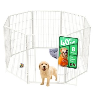 FXW Homeplus Indoor Dog Playpen - Stress-Free and Safe Play,Panels for Puppy and Small Dogs, Black│Patented - 1 of 4