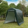 Costway 6'x8' Patio Tent Carport Storage Shelter Shed Car Canopy Heavy Duty Green - image 3 of 4