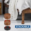 Unique Bargains Adjustable Anti-Slip Chair Table Round Furniture Risers 4 Set - 4 of 4