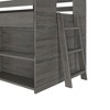 Farmhouse Twin Low Loft with Bookcase - 4 of 4