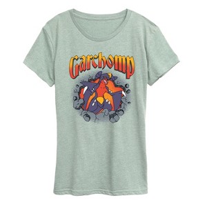 Women's - Pokémon - Garchomp Rocks Short Sleeve Graphic T-Shirt - 1 of 3