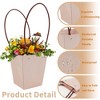 Unique Bargains Bouquet Bag with Handle for Florist Gift Packaging Birthday Christmas Mother's Day Wedding 10 Pcs - 3 of 4