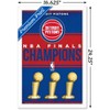 Trends International NBA Detroit Pistons - Champions 23 Framed Wall Poster Prints - 3 of 4