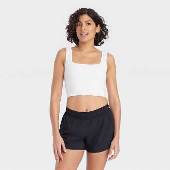 Women's Seamless Racerback Tank Top - All In Motion™ White S : Target