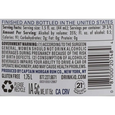 Captain Morgan Silver Spiced Rum - 1.75L Bottle