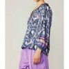 Women's Paisley Border Print Top - current air - 2 of 4