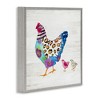 Stupell Industries Abstract Chicken Walk Whimsical Patterned Farm Animal Framed Giclee Art - 2 of 4