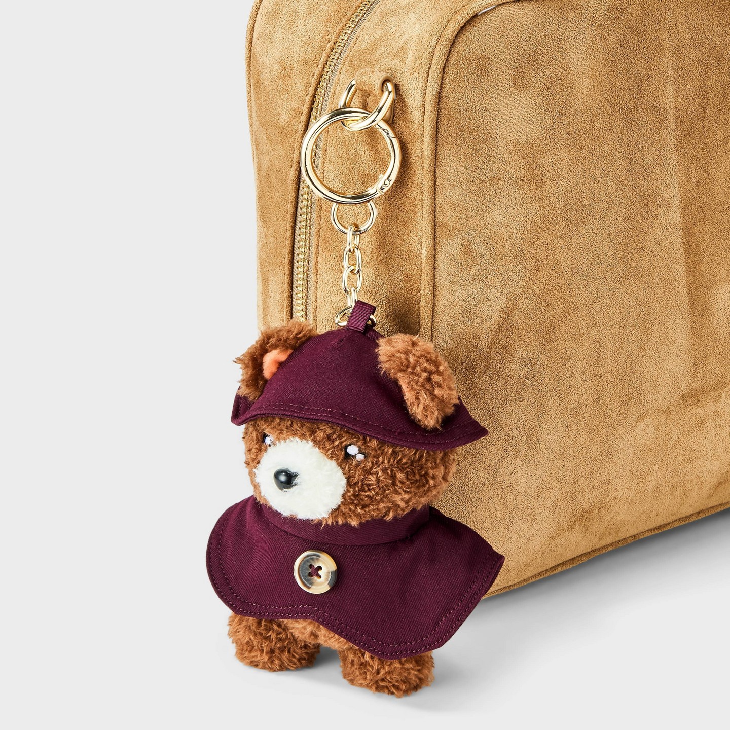 Брелок A New Day Plush Dressed Bear Bag Charm, цвет: Коричневый — фото 2
