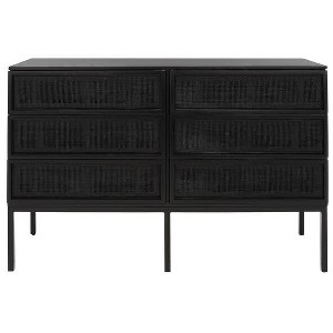 Zadie 6 Drawer Rattan Dresser - DRS5003 - Safavieh - 1 of 4