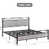 homfan Bed Frame with Headboard and Footboard - Durable Metal Structure, Strong Support Slats, Under-Bed Storage, Noise-Free, Simple Assembly - 2 of 4