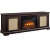 VYNXARIA Farmhouse Rattan Door TV Stand with Adjustable Shelf - Stylish Console Table for TVs up to 70 Inches with Storage - 4 of 4