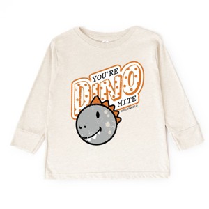 The Juniper Shop SmileyWorld You're Dino-Mite Toddler Long Sleeve Tee - 1 of 4