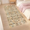 Modern Insect Botanical Pattern Area Rug Floral Print Rug Non-Slip Low Pile Soft Accent Carpet for Living Room Bedroom - 2 of 4